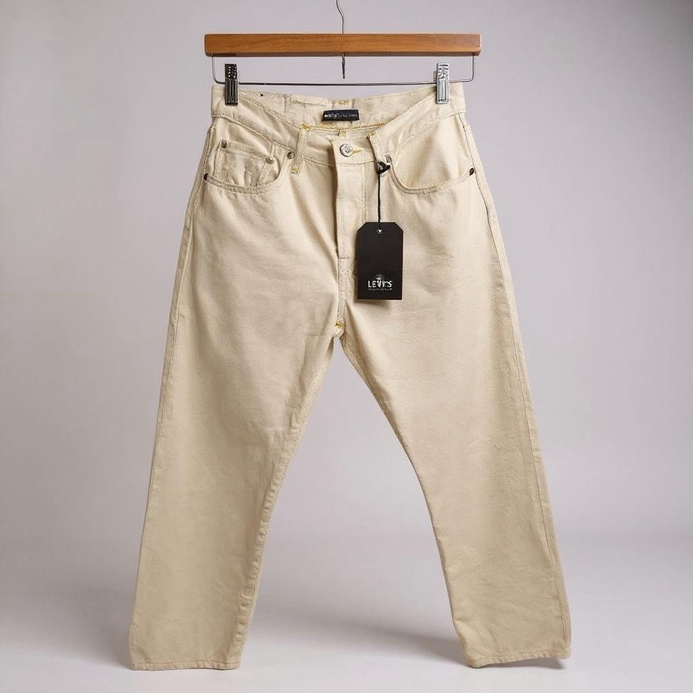 Levi's Cream Straight Leg Jeans